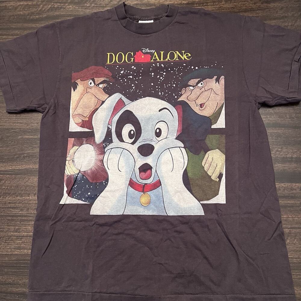 Home alone 101 Dalmatians Disney Movie Parody Dog Faded modern vintage shirt